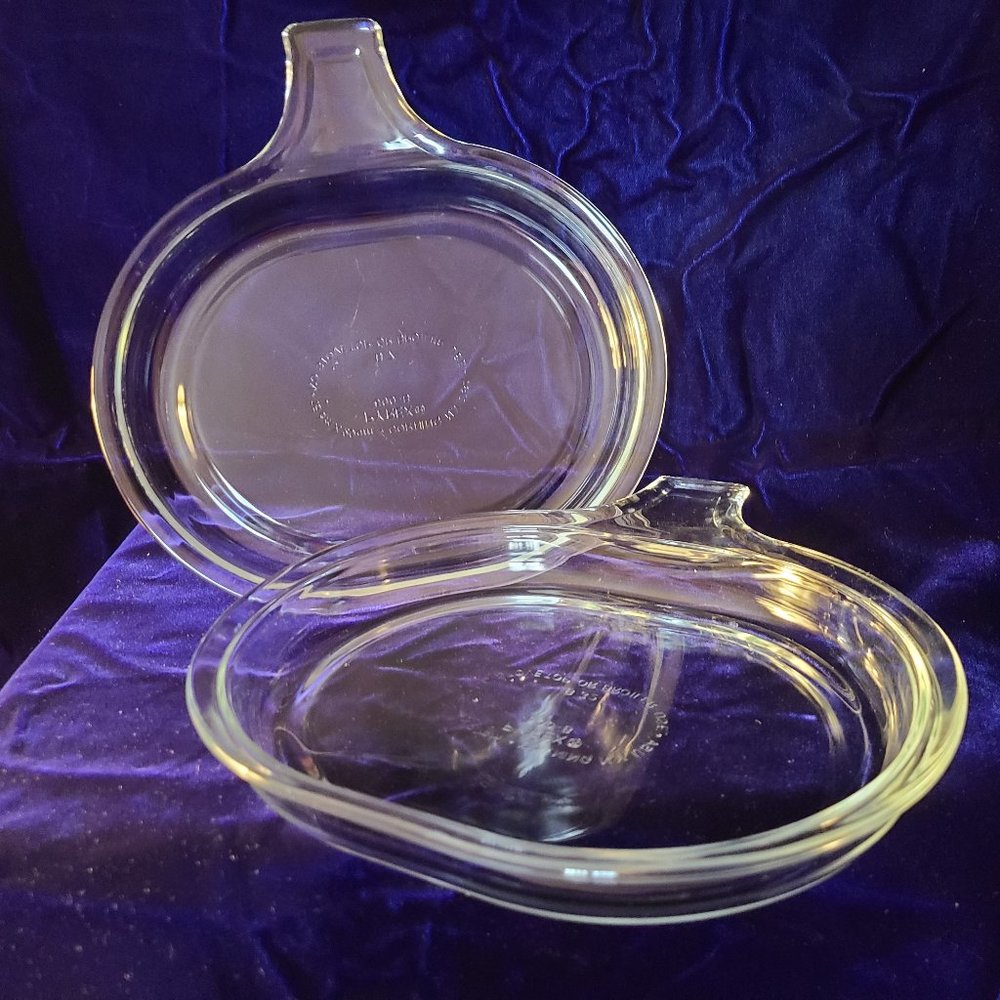 Vintage 1984 Corning Microwave Plus Individual Serving Dishes - Set of 2